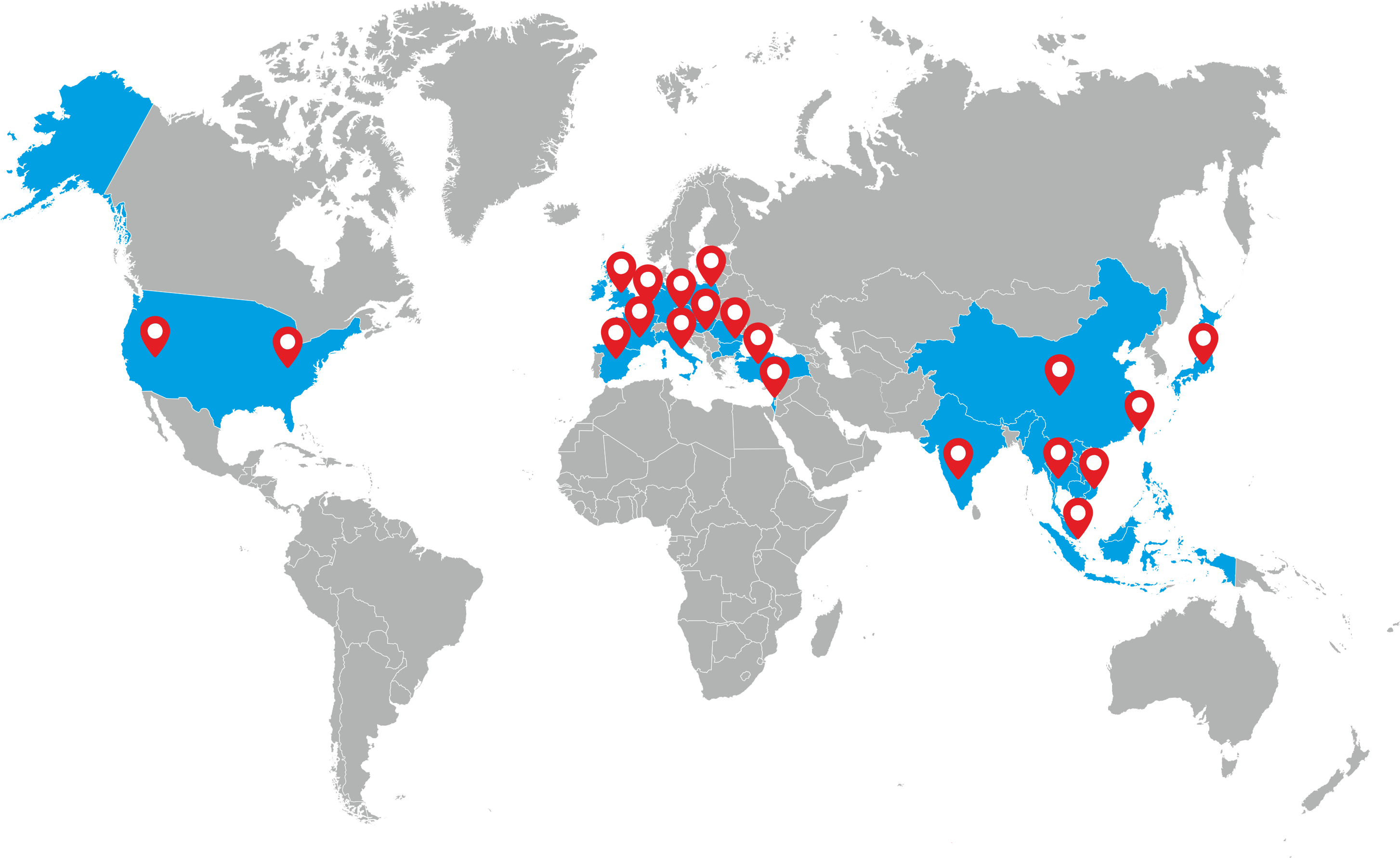 Map of partners