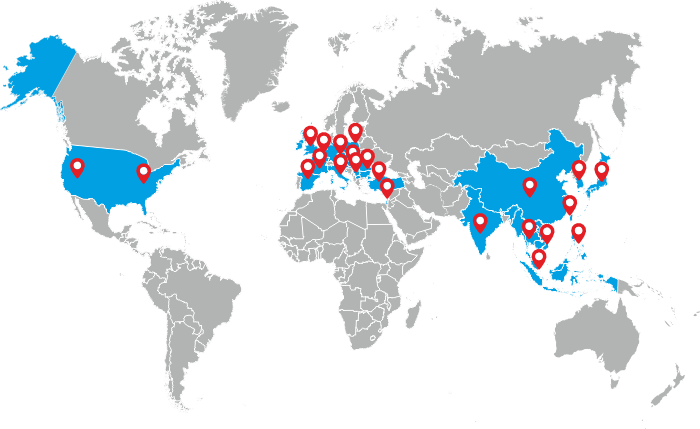 Map of partners